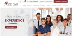 Desktop Screenshot of oaklandregionalhospital.com